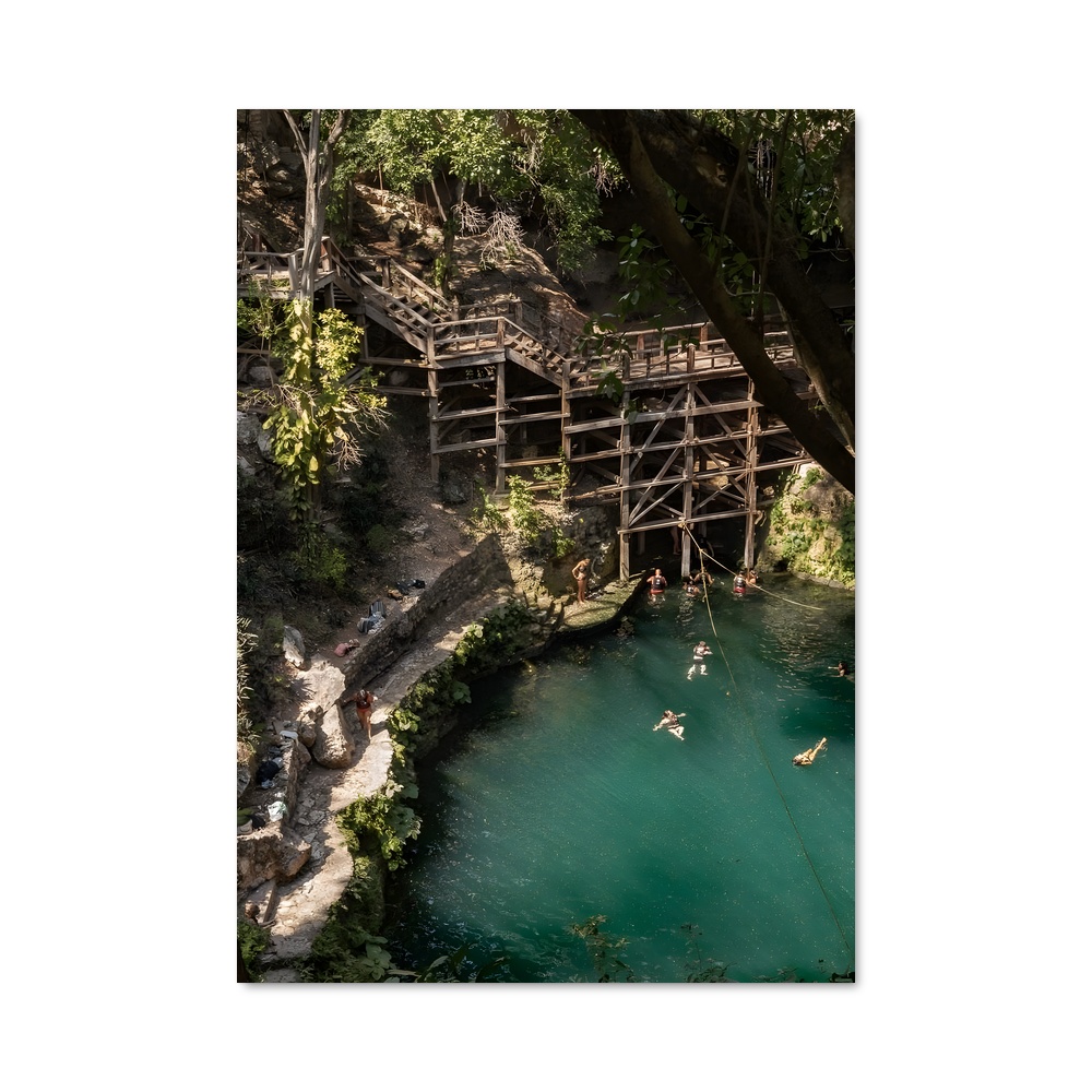 Poster Cenotes mexico cristalline